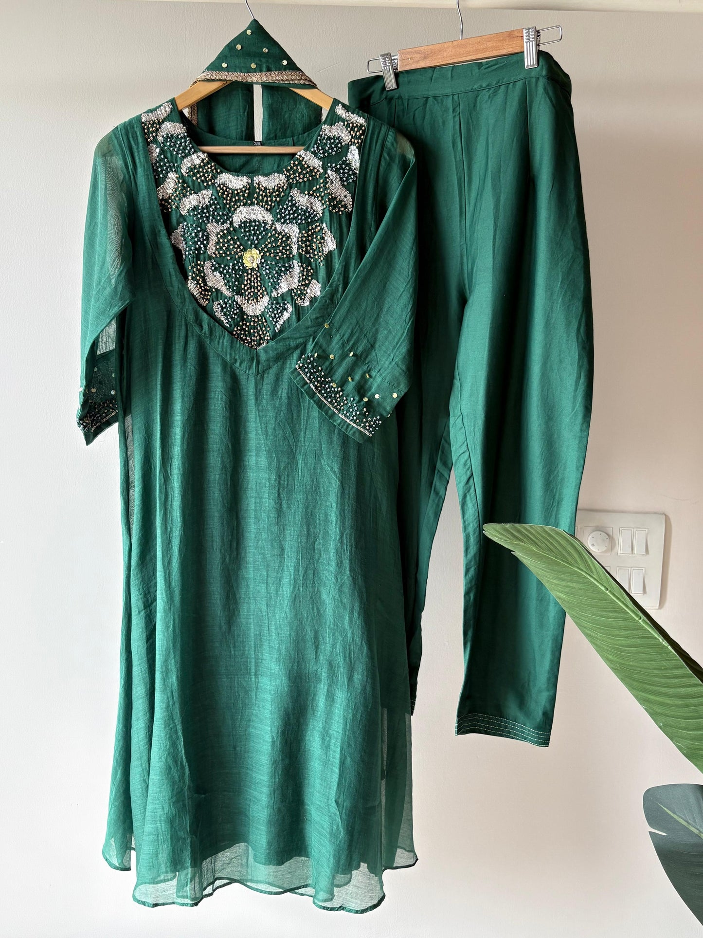Jodhpuriya Double layer Kurti set ( Ready To Ship)