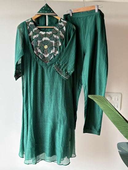Jodhpuriya Double layer Kurti set ( Ready To Ship)